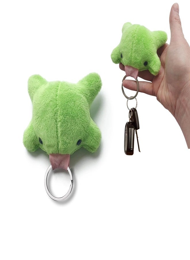 Agromusk Cute Frog Keychain,Kawaii Frog Plush Keychain,Green Frog Purse Bag Charms Funny Frog Decor Car Keys Gifts (Green) - Image 1